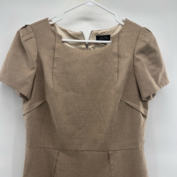 Tahari Levine brown sheath dress short sleeve size 12 - Picture 2 of 11